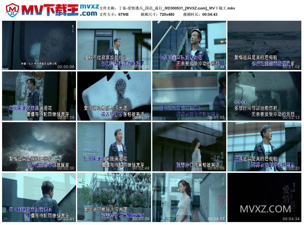 丁童-爱情逃兵_国语_流行_MD300531